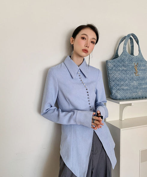 Star Button Blouse